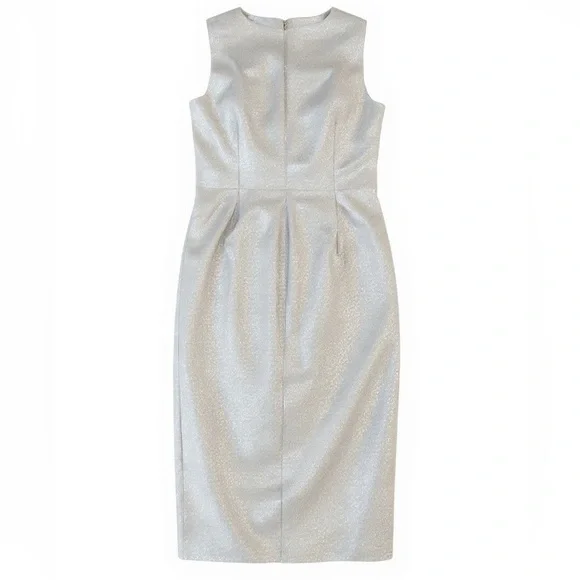 Dolce & Gabbana Silver Jacquard Dress Rare 1990s – Size 44 - Picture 2 of 16